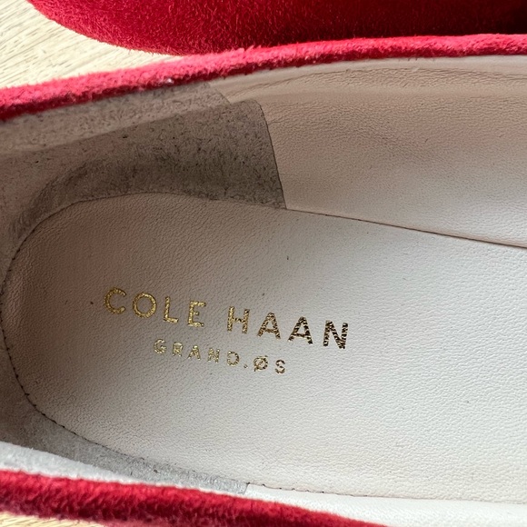 Authentic Cole Haan women’s Sloane shoes. grand OS. Size 8.5. Red Suede. - Picture 5 of 7